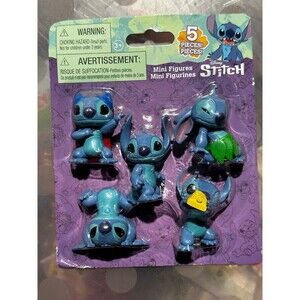 Disney Stitch Figurine Set of 5 NEW
